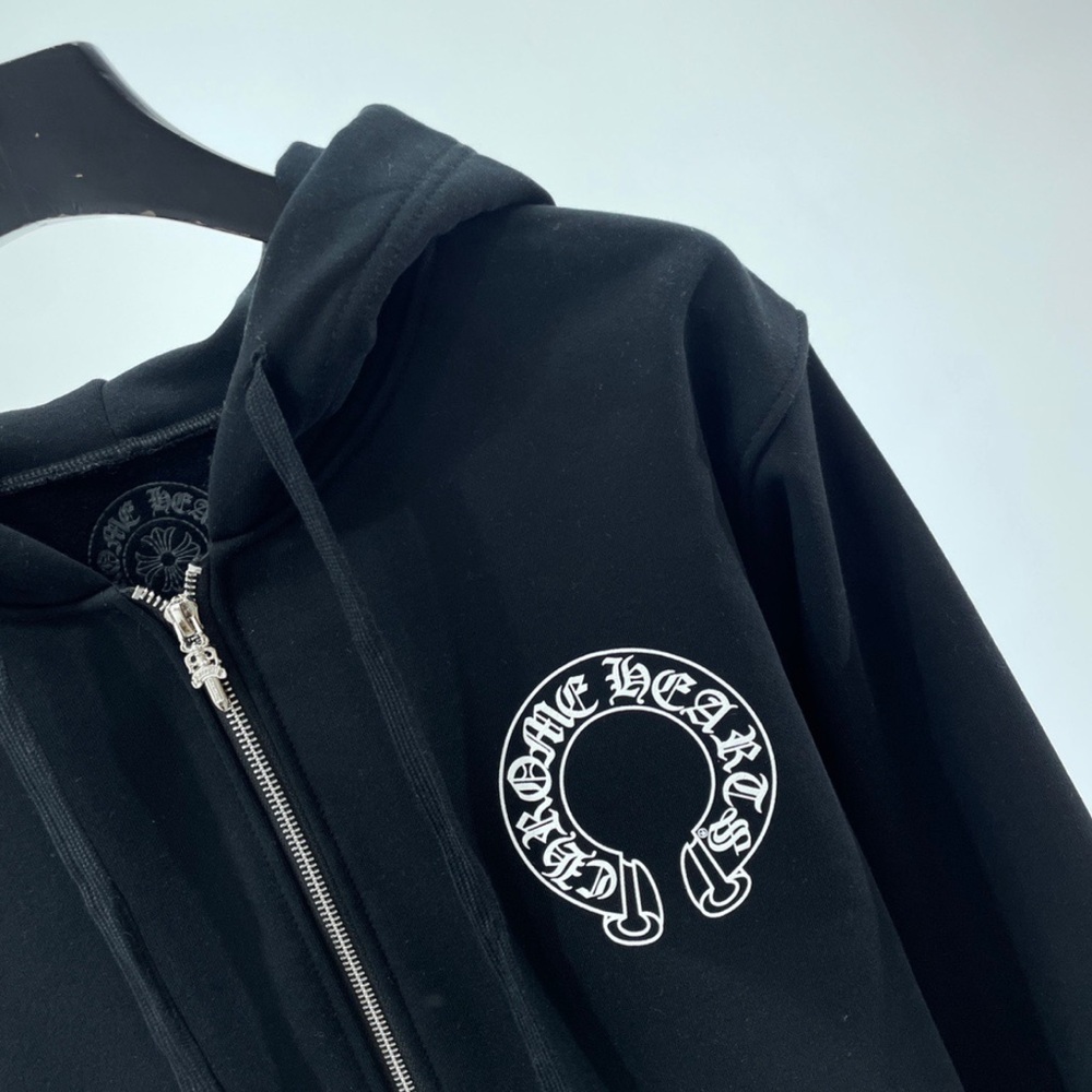 Chrome Hearts Black Zip-Up Hoodie - Picture 3 of 16